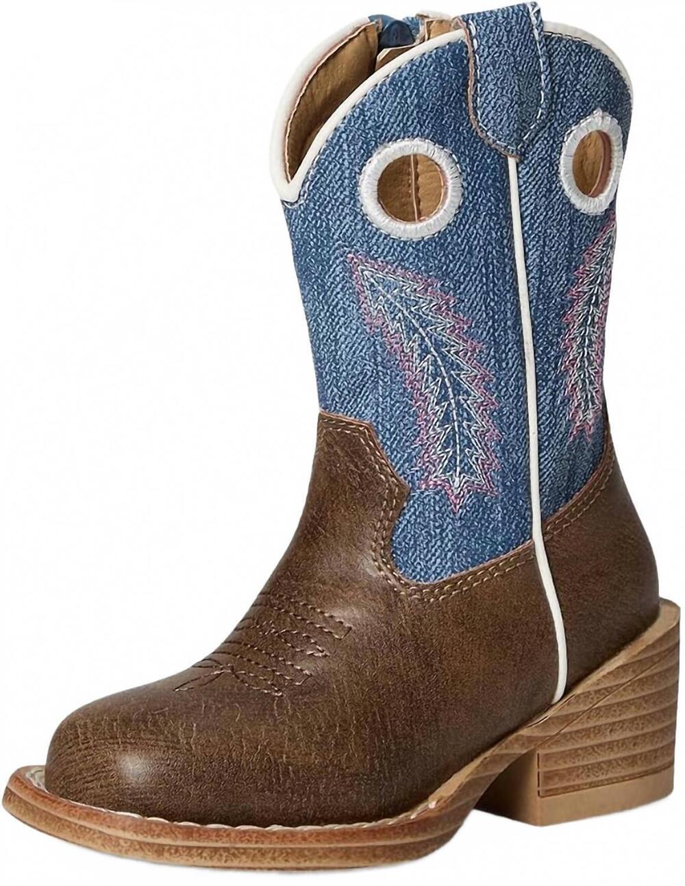 NEW ROPER boys willow boots in brown